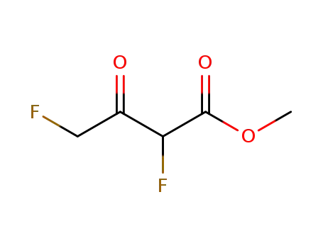 Molecular Structure of 392-64-3 (Butanoic  acid,  2,4-difluoro-3-oxo-,  methyl  ester)