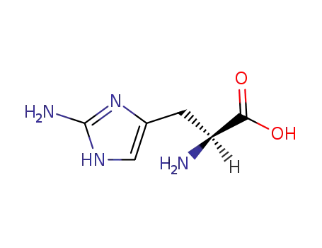 Molecular Structure of 39037-22-4 (2-AMINOHISTIDINE)