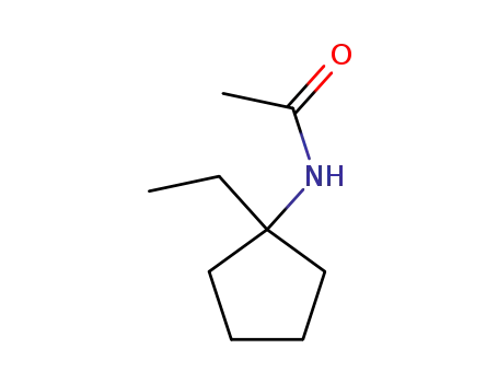 Molecular Structure of 3896-31-9 (Acetamide, N-(1-ethylcyclopentyl)- (6CI,7CI,8CI,9CI))