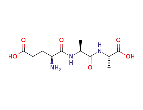Molecular Structure of 39534-89-9 (H-GLU-ALA-ALA-OH)