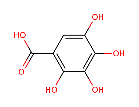 Molecular Structure of 3934-92-7 (2,3,4,5-tetrahydroxybenzoic acid)