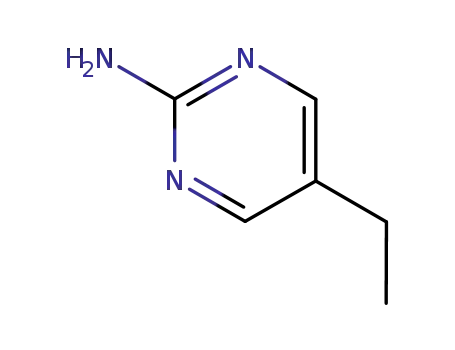 Molecular Structure of 39268-71-8 (5-ETHYL-2-PYRIMIDINAMINE)
