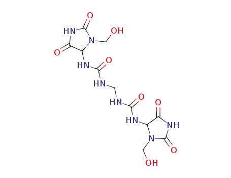 Molecular Structure of 39236-46-9 (N,N-methylenebis N'-1-(hydroxymethyl)-2,5-dioxo-4-imidazolidinyl urea)