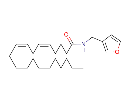 Molecular Structure of 390824-20-1 ((5Z,8Z,11Z,14Z)-N-(3-FURANYLMETHYL)-5,8,11,14-EICOSATETRAENAMIDE)