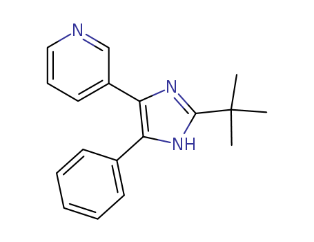 40061-07-2,2-tert-butyl-4(5)-phenyl-5(4)-(3-pyridyl)imidazole,GP 53633