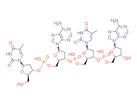 Molecular Structure of 39726-35-7 (deoxy-(thymidylyl-adenylyl-thymidylyl-adenylic acid))