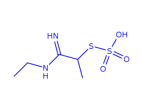 Thiosulfuric acid(H2S2O3), S-[2-(ethylamino)-2-imino-1-methylethyl] ester cas  3986-22-9