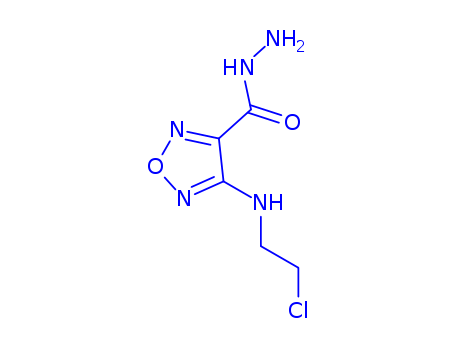 1,2,5-OXADIAZOLE-3-CARBOXYLIC ACID 4-[(2-CHLOROETHYL)AMINO]-,HYDRAZIDECAS