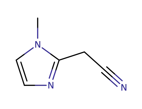 Molecular Structure of 3984-53-0 (1H-Imidazole-2-acetonitrile,1-methyl-(9CI))