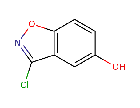 Molecular Structure of 401567-50-8 (1,2-Benzisoxazol-5-ol,3-chloro-(9CI))