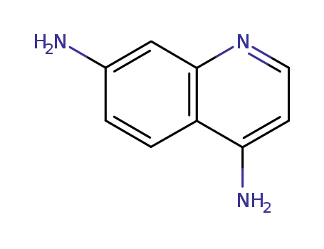 Molecular Structure of 40107-15-1 (4,7-Quinolinediamine(9CI))