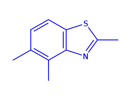 Molecular Structure of 401936-07-0 (Benzothiazole, 2,4,5-trimethyl- (9CI))