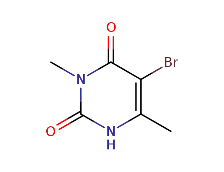 Molecular Structure of 39968-37-1 (5-BROMO-3,6-DIMETHYLURACIL)