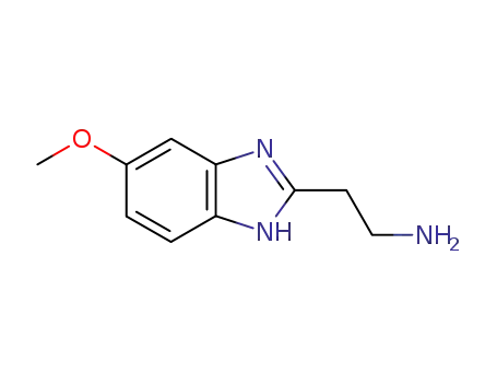 Molecular Structure of 3998-58-1 (1H-Benzimidazole-2-ethanamine,5-methoxy-(9CI))