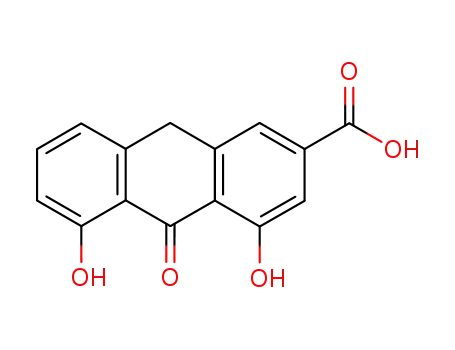 Molecular Structure of 480-09-1 (rhein-9-anthrone)