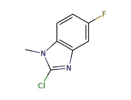 Molecular Structure of 401567-12-2 (1H-Benzimidazole,2-chloro-5-fluoro-1-methyl-(9CI))