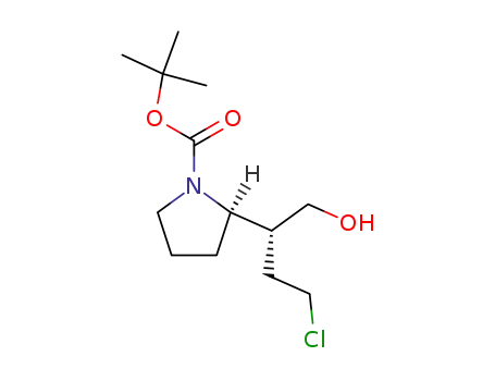 (R)-2-((R)-3-Chloro-1-hydroxymethyl-propyl)-pyrrolidine-1-carboxylic acid tert-butyl ester