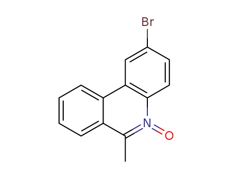 Molecular Structure of 40737-07-3 (2-bromo-6-methylphenanthridine 5-oxide)