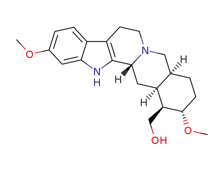 Molecular Structure of 483-00-1 ((3β,20α)-11,17α-Dimethoxyyohimban-16β-methanol)