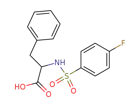 Molecular Structure of 40279-96-7 (2-([(4-FLUOROPHENYL)SULFONYL]AMINO)-3-PHENYLPROPANOIC ACID)
