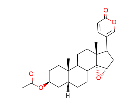 Bufa-20,22-dienolide,3-(acetyloxy)-14,15-epoxy-, (3b,5b,15b)- cas  4029-64-5