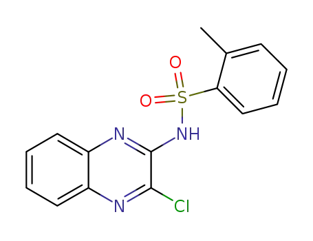 Molecular Structure of 4029-40-7 (N-(3-CHLOROQUINOXALIN-2-YL)-2-METHYLBENZENESULFONAMIDE)