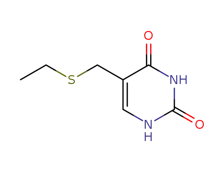 Molecular Structure of 4874-41-3 (5-ETHYLSULFANYLMETHYLURACIL)