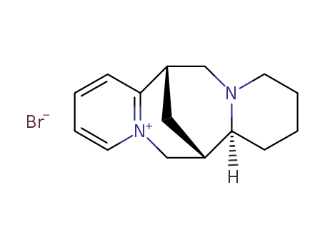 (+/-)-(7a<i>t</i>)-7,7a,8,9,10,11,13,14-octahydro-6<i>H</i>-7<i>r</i>,14<i>c</i>-methano-dipyrido[1,2-<i>a</i>;1',2'-<i>e</i>][1,5]diazocinylium; bromide