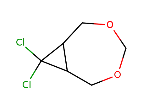 Molecular Structure of 40791-13-7 (8,8-dichloro-3,5-dioxabicyclo[5.1.0]octane)