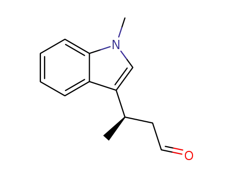 Molecular Structure of 405873-05-4 ((3R)-(-)-3-(1-METHYL-1H-INDOL-3-YL)-1-BUTYRALDEHYDE)