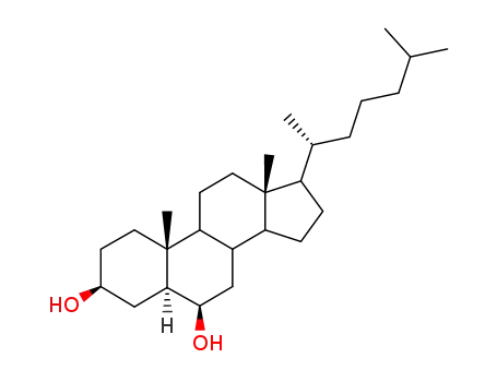 Molecular Structure of 570-86-5 (5-BETA-CHOLESTAN-3-BETA, 6-BETA-DIOL)