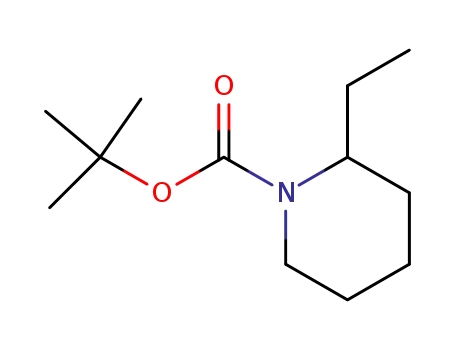 Molecular Structure of 409061-22-9 (1-Piperidinecarboxylicacid,2-ethyl-,1,1-dimethylethylester(9CI))