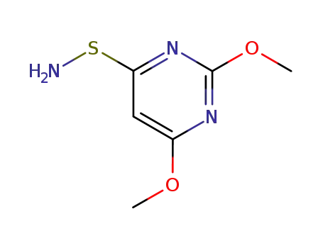 Molecular Structure of 409112-12-5 (4-Pyrimidinesulfenamide,2,6-dimethoxy-(9CI))