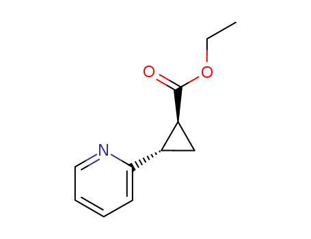 Molecular Structure of 4903-95-1 (2-PYRIDIN-2-YL-CYCLOPROPANECARBOXYLIC ACID ETHYL ESTER)
