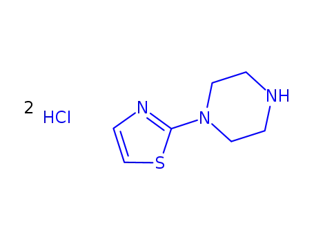 Molecular Structure of 492431-13-7 (1-(2-Thiazolyl)piperazine dihydrochloride)