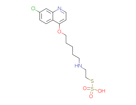 7-chloro-4-[5-(2-sulfosulfanylethylamino)pentoxy]quinoline                                                                                                                                              