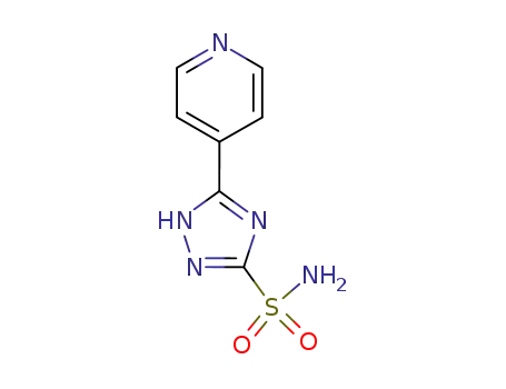 Molecular Structure of 4922-97-8 (3-(pyridin-4-yl)-1H-1,2,4-triazole-5-sulfonamide)
