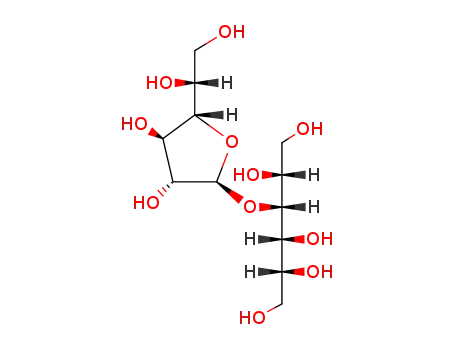 Molecular Structure of 4144-97-2 (3-O-β-D-Galactofuranosyl-D-mannitol)