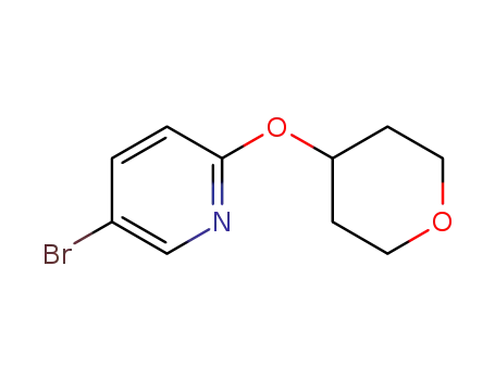 Molecular Structure of 494772-07-5 (5-Bromo-2-(tetrahydropyran-4-yloxy)pyridine)