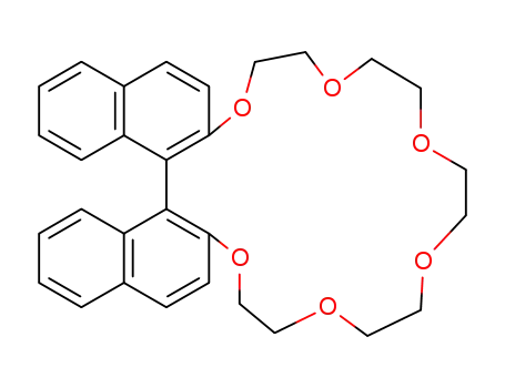 Molecular Structure of 41024-92-4 ((S)-2,2'-BINAPHTHYL-20-CROWN-6)