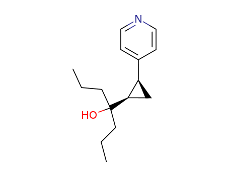 4-Heptanol,4-[2-(4-pyridyl)cyclopropyl]-, trans- (8CI)