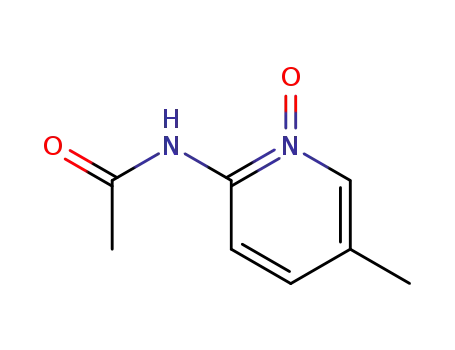 Molecular Structure of 65478-62-8 (Acetamide,N-(5-methyl-1-oxido-2-pyridinyl)-)