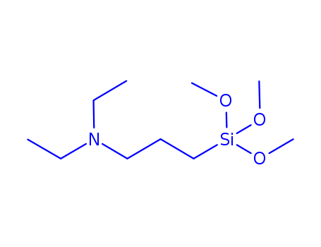 41051-80-3,(N,N-Diethyl-3-aminopropyl)trimethoxysilane,3-(Diethylamino)propyltrimethoxysilane;3-N,N-Diethylaminopropyltrimethoxysilane;N,N-Diethyl-3-(trimethoxysilyl)-1-propanamine;N,N-Diethyl-3-(trimethoxysilyl)propylamine;N,N-Diethyl-3-aminopropyltrimethoxysilane;SID 3396.0;Silar 1104;[3-(Diethylamino)propyl]trimethoxysilane;