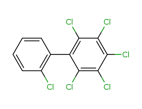 Molecular Structure of 41411-61-4 (2,2',3,4,5,6-Hexachlorobiphenyl)