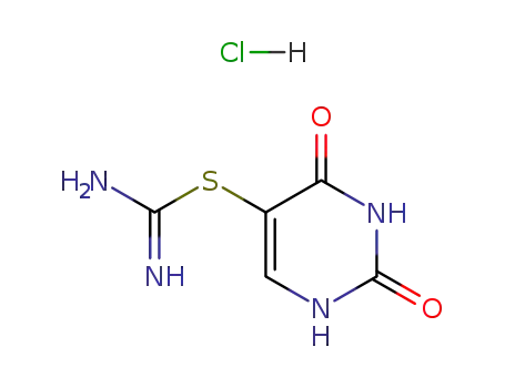Molecular Structure of 42074-70-4 (2,4-dioxo-1,2,3,4-tetrahydropyrimidin-5-yl carbamimidothioate)