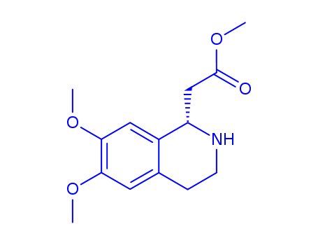 1-Isoquinolineacetic acid, 1,2,3,4-tetrahydro-6,7-dimethoxy-, methyl ester, (1S)-