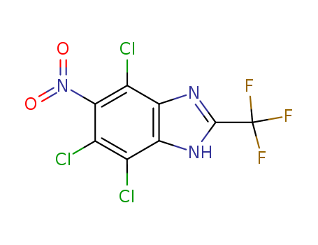 4205-99-6,4,6,7-trichloro-5-nitro-2-(trifluoromethyl)-1H-benzimidazole,