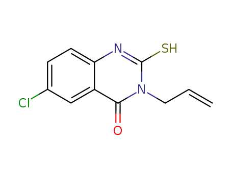 Molecular Structure of 49782-31-2 (3-ALLYL-6-CHLORO-2-MERCAPTOQUINAZOLIN-4(3H)-ONE)