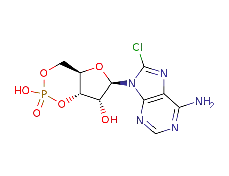 Molecular Structure of 41941-56-4 (8-CHLORO-CAMP)