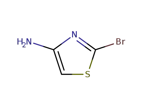 Molecular Structure of 41731-33-3 (2-bromothiazol-4-amine)